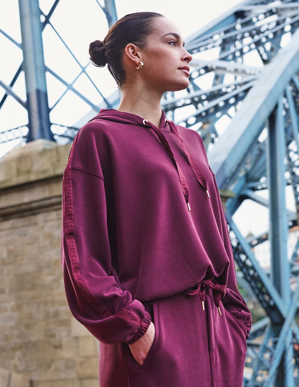 Esqualo Merlot Hoodie 05509
