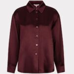 Esqualo Merlot Satin Shirt 05544