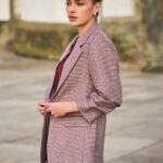 Esqualo Merlot Sparkle Blazer 10524