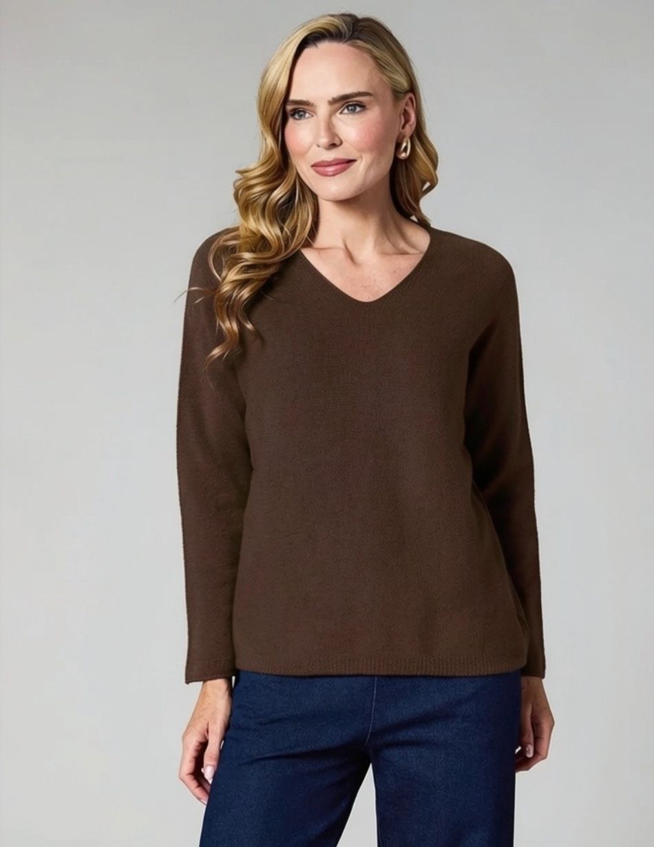 Deck by Decollage Chocolate Knitted Jumper 603