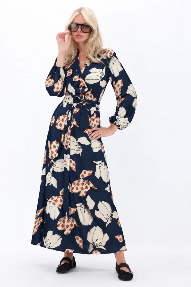K Design Floral Frill Shirt Dress D300