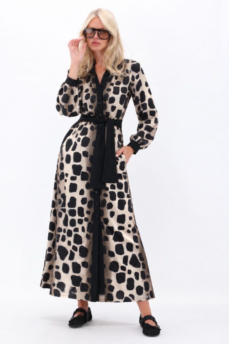 K Design Animal Print Dress D107