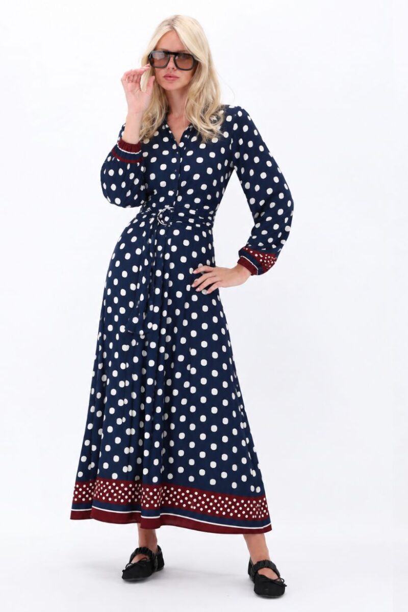 K Design Polka Dot Shirt Dress D328L
