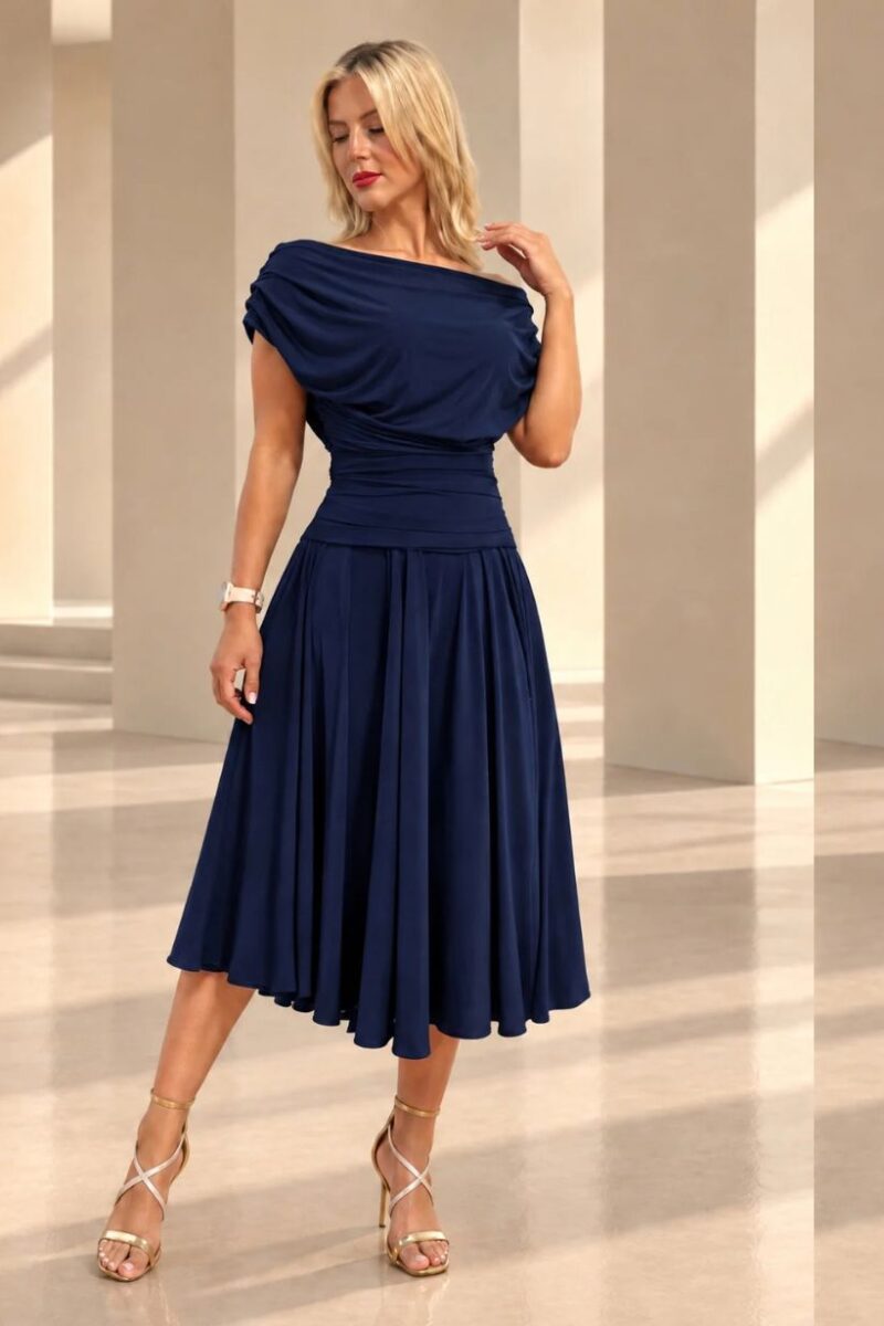 Atom Navy Carbon Dress