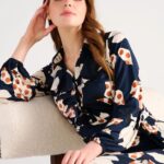 K Design Floral Frill Shirt Dress D300