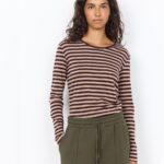 Soya Concept Camel Stripe Top 27810