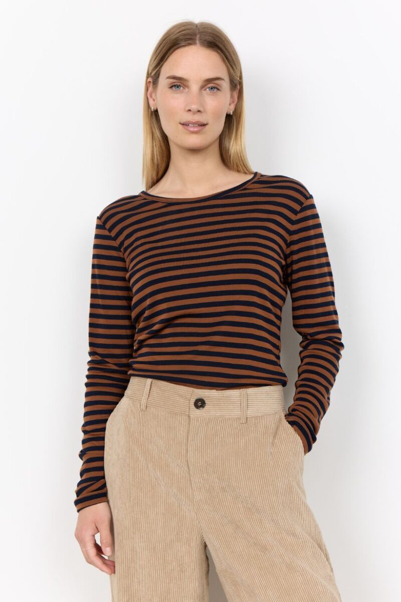 Soya Concept Navy Stripe Top 27810