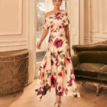 Veni Infantino 992827 Champagne & Merlot Print Dress