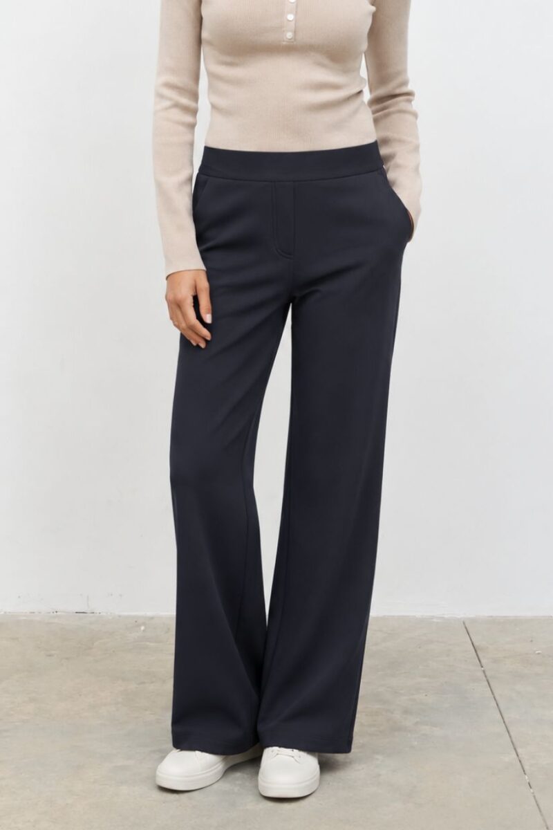 Pinns Navy Front Seam Trouser 774T